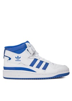 adidas Sneakersy Forum Mid FZ2085 Biały ze sklepu MODIVO w kategorii Buty sportowe dziecięce - zdjęcie 182607558