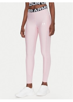 Under Armour Legginsy HeatGear 1388693 Różowy Slim Fit ze sklepu MODIVO w kategorii Spodnie damskie - zdjęcie 182607757