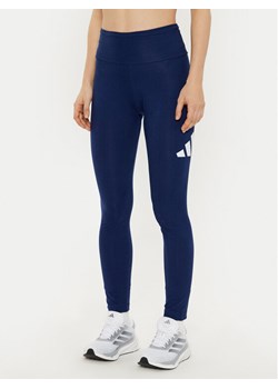 adidas Legginsy Essentials Big Logo JH1184 Granatowy Slim Fit ze sklepu MODIVO w kategorii Spodnie damskie - zdjęcie 182607876