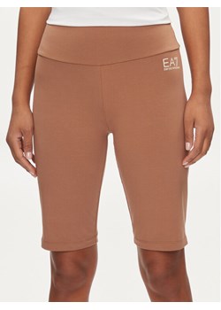 EA7 Emporio Armani Szorty sportowe 3DTS53 TJ01Z 1731 Brązowy Regular Fit ze sklepu MODIVO w kategorii Szorty - zdjęcie 182608025
