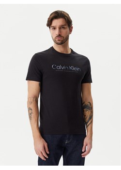 Calvin Klein T-Shirt Satin Bonded Logo K10K114162 Czarny Regular Fit ze sklepu MODIVO w kategorii T-shirty męskie - zdjęcie 182608038