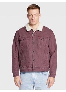 Levi's® Kurtka jeansowa Type III Sherpa Trucker 16365-0185 Fioletowy Regular Fit ze sklepu MODIVO w kategorii Kurtki męskie - zdjęcie 182608095