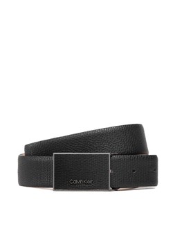 Calvin Klein Pasek Męski Leather Inlay Plaque Pal 35Mm K50K509766 Czarny ze sklepu MODIVO w kategorii Paski męskie - zdjęcie 182608107