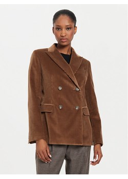 Weekend Max Mara Marynarka Katanga 2425046062650 Brązowy Regular Fit ze sklepu MODIVO w kategorii Marynarki damskie - zdjęcie 182608199