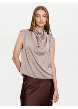 Imperial Bluzka RGJ9IDG Beżowy Regular Fit ze sklepu MODIVO w kategorii Bluzki damskie - zdjęcie 182608368
