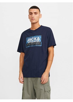 Jack&Jones T-Shirt Logan 12253442 Granatowy Standard Fit - id: 0000303484477 - marki Jack & Jones - 182608376 Jack&Jones T-Shirt Logan 12253442 Granatowy Standard Fit ze sklepu MODIVO w kategorii T-shirty męskie - zdjęcie 182608376