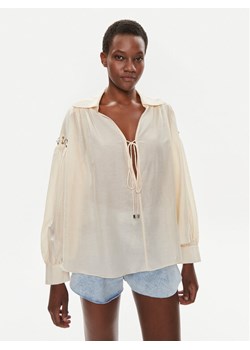 Pinko Bluzka Elf 103744 A1XU Beżowy Relaxed Fit ze sklepu MODIVO w kategorii Bluzki damskie - zdjęcie 182608416