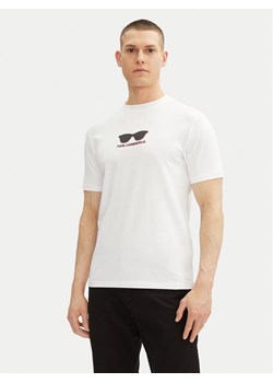 KARL LAGERFELD T-Shirt 755400 552235 Biały Regular Fit ze sklepu MODIVO w kategorii T-shirty męskie - zdjęcie 182608488