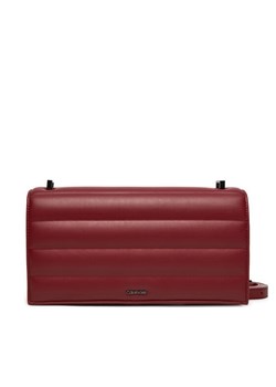 Calvin Klein Torebka Line Quilt Sm Conv Shoulder Bag K60K612639 Bordowy ze sklepu MODIVO w kategorii Listonoszki - zdjęcie 182608625