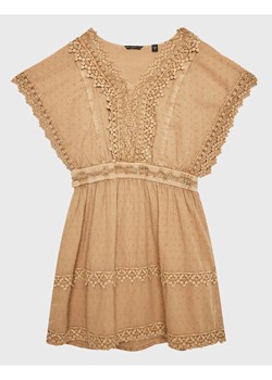 Guess Sukienka codzienna J3GK41 WFDN0 Brązowy Regular Fit ze sklepu MODIVO w kategorii Sukienki dziewczęce - zdjęcie 182608656