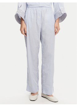 Munthe Spodnie materiałowe Fidda 251142725126 Błękitny Loose Fit ze sklepu MODIVO w kategorii Spodnie damskie - zdjęcie 182608816