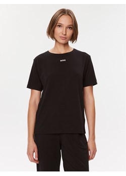 Boss Koszulka piżamowa 50500326 Czarny Regular Fit ze sklepu MODIVO w kategorii Piżamy damskie - zdjęcie 182608828