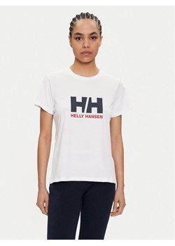 Helly Hansen T-Shirt W Hh Logo T-Shirt 2.0 34465 Biały Regular Fit ze sklepu MODIVO w kategorii Bluzki damskie - zdjęcie 182608877