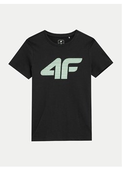 4F T-Shirt 4FJWSS24TTSHM1115 Czarny Regular Fit ze sklepu MODIVO w kategorii T-shirty chłopięce - zdjęcie 182608879