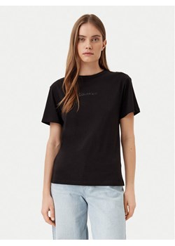 Calvin Klein T-Shirt K20K208294 Czarny Regular Fit ze sklepu MODIVO w kategorii Bluzki damskie - zdjęcie 182608947