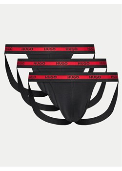 Hugo Komplet 3 par slipów Jock Strap 50517882 Czarny ze sklepu MODIVO w kategorii Majtki męskie - zdjęcie 182608948