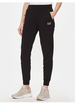 EA7 Emporio Armani Spodnie dresowe 8NTP85 TJTXZ 0203 Czarny Regular Fit ze sklepu MODIVO w kategorii Spodnie damskie - zdjęcie 182609028