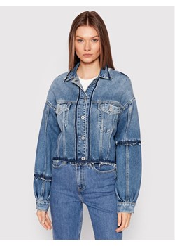 Pepe Jeans Kurtka jeansowa Sage Reclaim PL402062 Niebieski Relaxed Fit ze sklepu MODIVO w kategorii Kurtki damskie - zdjęcie 182609078