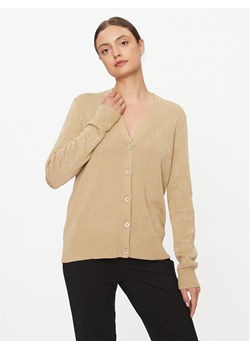 Lauren Ralph Lauren Kardigan 200916279001 Beżowy Regular Fit ze sklepu MODIVO w kategorii Swetry damskie - zdjęcie 182609089