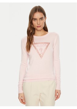 Guess Bluzka W5RR39 Z2NQ2 Różowy Regular Fit ze sklepu MODIVO w kategorii Bluzki damskie - zdjęcie 182609126
