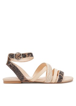 Bronx Sandały New-Skyler 85043-PW Beżowy ze sklepu MODIVO w kategorii Sandały damskie - zdjęcie 182609189