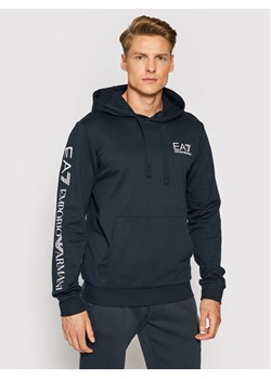 EA7 Emporio Armani Bluza 8NPM18 PJ05Z 0544 Granatowy Regular Fit ze sklepu MODIVO w kategorii Bluzy męskie - zdjęcie 182609217