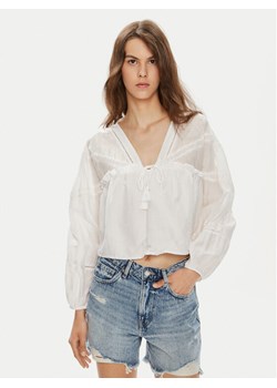 Gina Tricot Bluzka 22685 Biały Loose Fit ze sklepu MODIVO w kategorii Bluzki damskie - zdjęcie 182609266