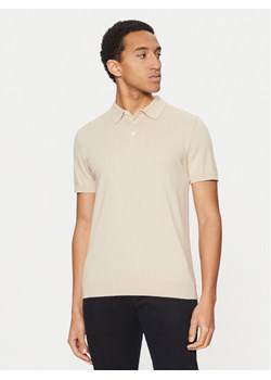 Selected Homme Polo 16092437 Beżowy Regular Fit ze sklepu MODIVO w kategorii T-shirty męskie - zdjęcie 182609267