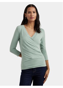 Lauren Ralph Lauren Bluzka 200824366019 Zielony Slim Fit ze sklepu MODIVO w kategorii Bluzki damskie - zdjęcie 182609316