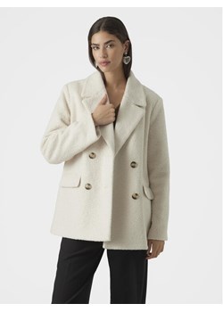 Vero Moda Płaszcz przejściowy Sally 10298587 Écru Regular Fit ze sklepu MODIVO w kategorii Płaszcze damskie - zdjęcie 182609408