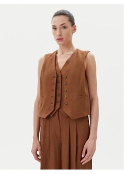 Herskind Kamizelka 5505840 Brązowy Regular Fit ze sklepu MODIVO w kategorii Kamizelki damskie - zdjęcie 182609525