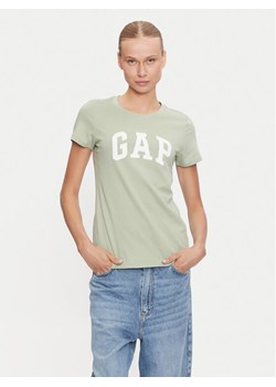 Gap T-Shirt 417797-14 Zielony Regular Fit ze sklepu MODIVO w kategorii Bluzki damskie - zdjęcie 182609538