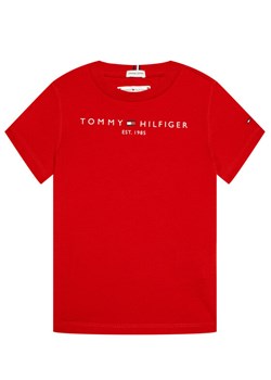 Tommy Hilfiger T-Shirt Essential KS0KS00210 Czerwony Regular Fit ze sklepu MODIVO w kategorii T-shirty chłopięce - zdjęcie 182609589