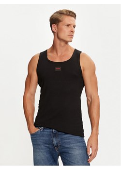 Hugo Tank top Edge 50515657 Czarny Regular Fit ze sklepu MODIVO w kategorii T-shirty męskie - zdjęcie 182609608