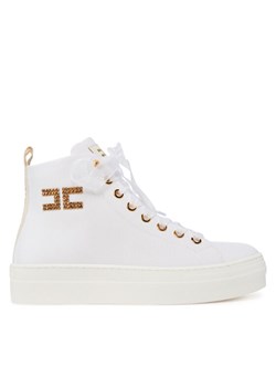 Elisabetta Franchi Sneakersy F4-A9E-0243 Biały ze sklepu MODIVO w kategorii Buty sportowe damskie - zdjęcie 182609738