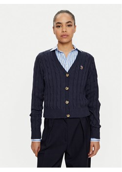 U.S. Polo Assn. Kardigan WUP0400 Granatowy Regular Fit ze sklepu MODIVO w kategorii Swetry damskie - zdjęcie 182609817