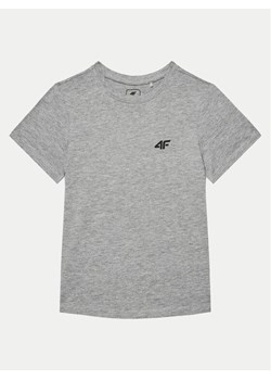 4F T-Shirt 4FJWMM00TTSHM1626 Szary Regular Fit ze sklepu MODIVO w kategorii T-shirty chłopięce - zdjęcie 182609828