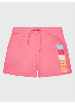 Guess Szorty sportowe J3GD21 FL04P Różowy Relaxed Fit ze sklepu MODIVO w kategorii Spodenki dziewczęce - zdjęcie 182609889