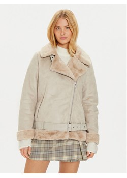 Brave Soul Kożuch LJK-BLACKOUTSTON Beżowy Regular Fit ze sklepu MODIVO w kategorii Kożuchy - zdjęcie 182609996
