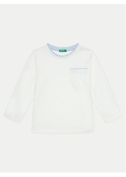United Colors Of Benetton Bluzka 3KWZG10F5 Biały Regular Fit ze sklepu MODIVO w kategorii T-shirty chłopięce - zdjęcie 182610008