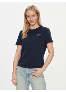 Tommy Jeans T-Shirt Script DW0DW17367 Niebieski Regular Fit ze sklepu MODIVO w kategorii Bluzki damskie - zdjęcie 182610057