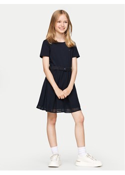 Tommy Hilfiger Sukienka codzienna KG0KG08197 M Granatowy Regular Fit ze sklepu MODIVO w kategorii Sukienki dziewczęce - zdjęcie 182610485