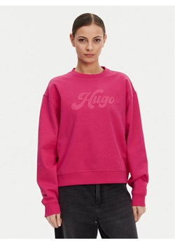 HUGO Bluza Deroxina 50541169 Różowy Relaxed Fit ze sklepu MODIVO w kategorii Bluzy damskie - zdjęcie 182610558