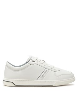 Calvin Klein Sneakersy Low Top Lace Up Logo HM0HM01491 Biały ze sklepu MODIVO w kategorii Buty sportowe męskie - zdjęcie 182610665