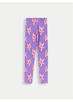 Coccodrillo Legginsy ZC4122104VGA Fioletowy Slim Fit ze sklepu MODIVO w kategorii Spodnie dziewczęce - zdjęcie 182610697