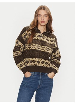 Polo Ralph Lauren Sweter 211947972001 Brązowy Relaxed Fit ze sklepu MODIVO w kategorii Swetry damskie - zdjęcie 182610705