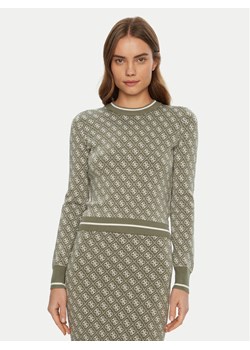 Guess Sweter W4BR21 Z37K0 Zielony Regular Fit ze sklepu MODIVO w kategorii Swetry damskie - zdjęcie 182610706