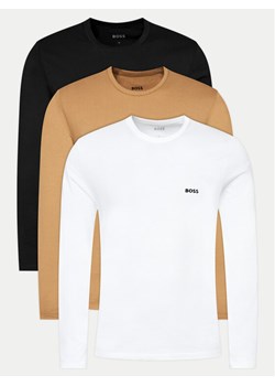 Boss Komplet 3 longsleeve 50492321 Kolorowy Regular Fit ze sklepu MODIVO w kategorii T-shirty męskie - zdjęcie 182610715