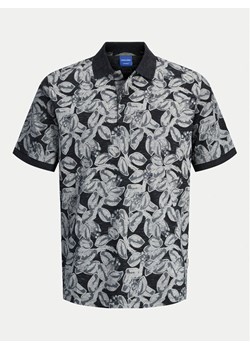 Jack&Jones Polo Split 12272985 Czarny Regular Fit ze sklepu MODIVO w kategorii T-shirty męskie - zdjęcie 182610766