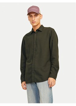 Jack&Jones Koszula Joshua 12258429 Zielony Slim Fit ze sklepu MODIVO w kategorii Koszule męskie - zdjęcie 182610836